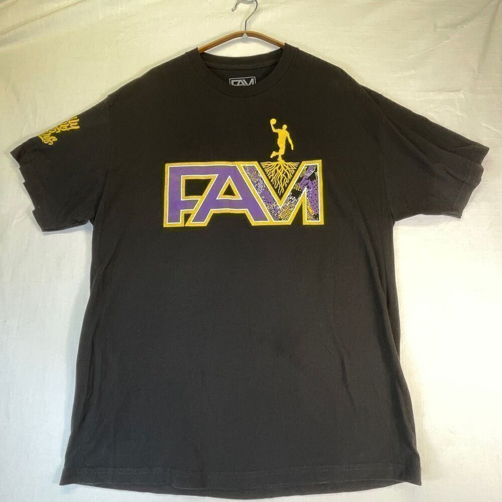 FAM Black Stay Rooted Family Is All That Matters Graphic Short Sleeve T-Shirt XL